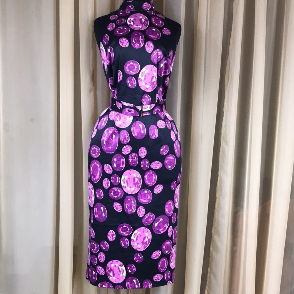 Vintage Oh La La Wiggle Diamond  Dress By Miss Tina
